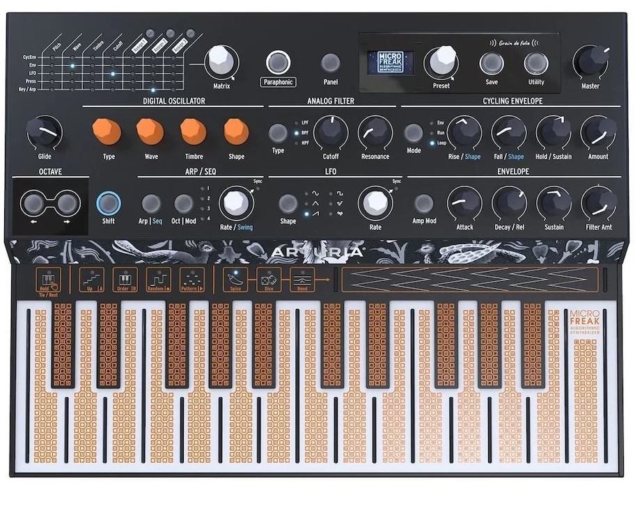 Sort Arturia Microfreak Synthesizer - Arturia Synthesizer  - 3760033531397